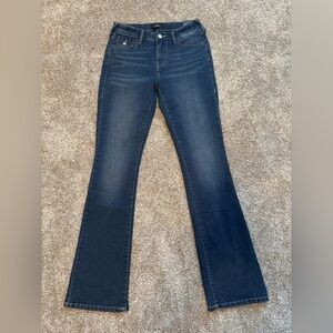 NWT True Religion Women’s Becca Mid Rise Bootcut Dark Glacial Jeans Size 27